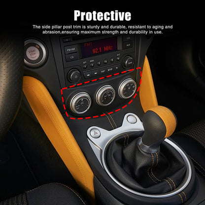 Real Dry Carbon Fiber Center Console AC Switch Trim Cover For Nissan 400Z Z34 15
