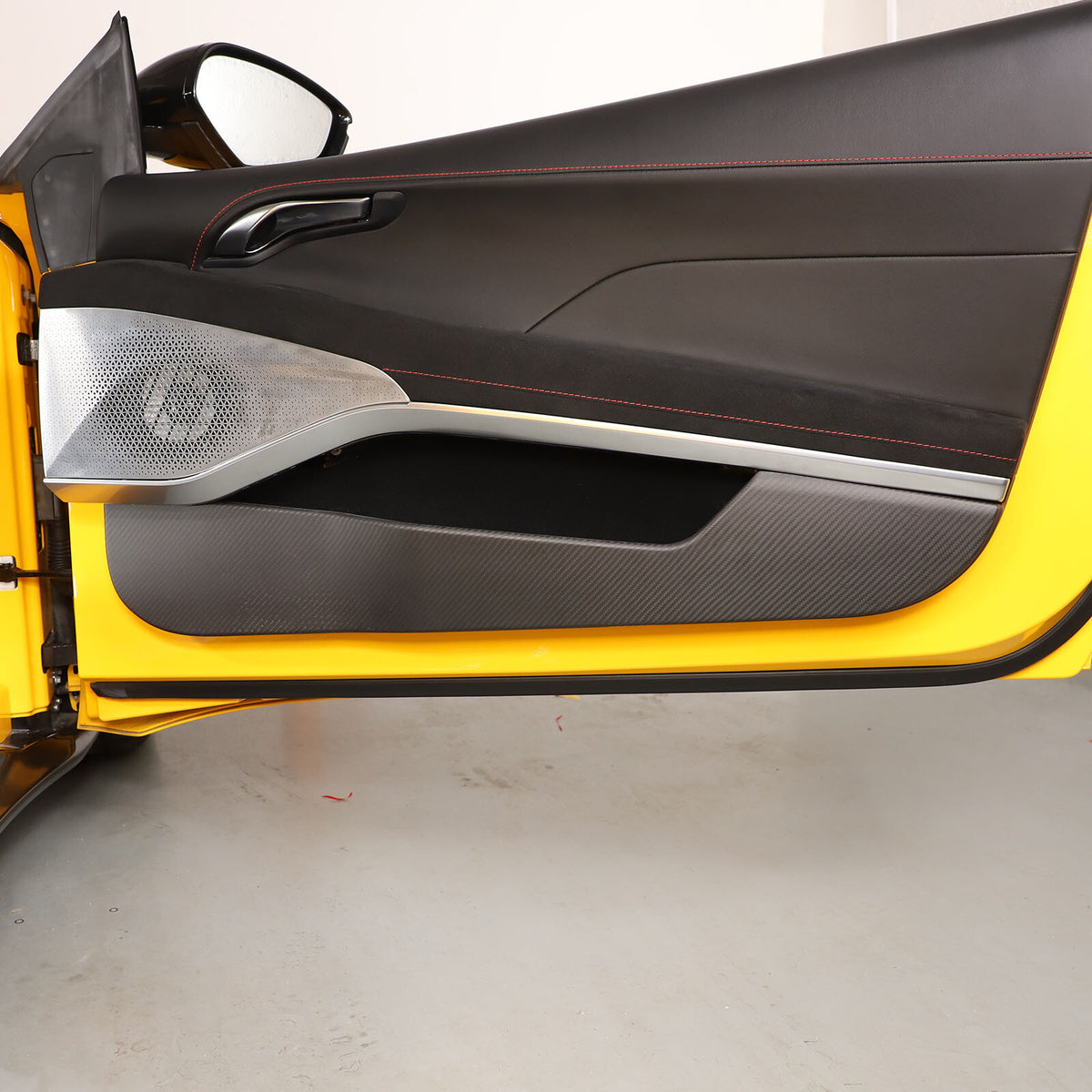 Matte Real Carbon fiber Interior Door Anti-Kick Trim Cover For Lotus EMIRA 22-25 21
