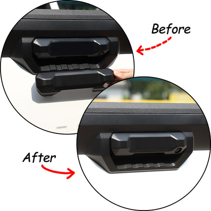5pcs Matte Black Door Handle Cover & Tailgate Trim For Toyota Tundra 2022-2026 9