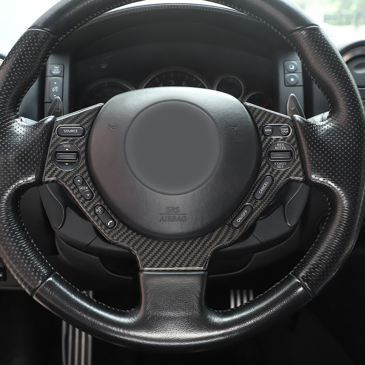 Real Carbon Fiber Interior Set Cover Trim Kit For  Nissan GTR R35 2008-2016 US 63