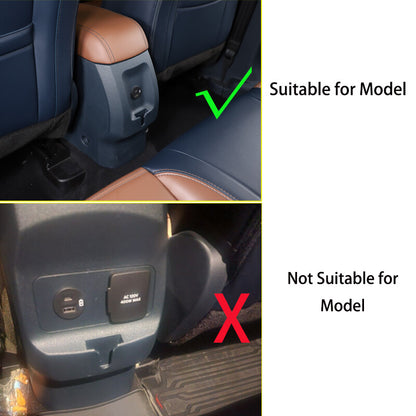 Carbon Fiber style Rear Air Outlet Vent Trim Cover Frame For Ford Maverick 2022 2