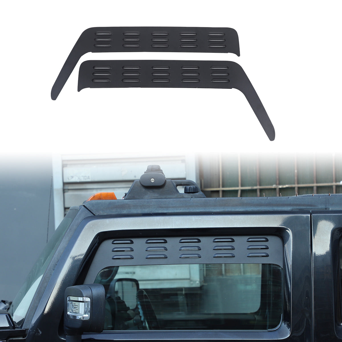 Front Door Window Louver Air Vent Panel Trim Cover For Hummer H2 2003-2009 5
