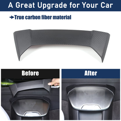 Matte Real Dry Carbon Fiber Interior Decor Trim Cover For Corvette C8 2020+ 70