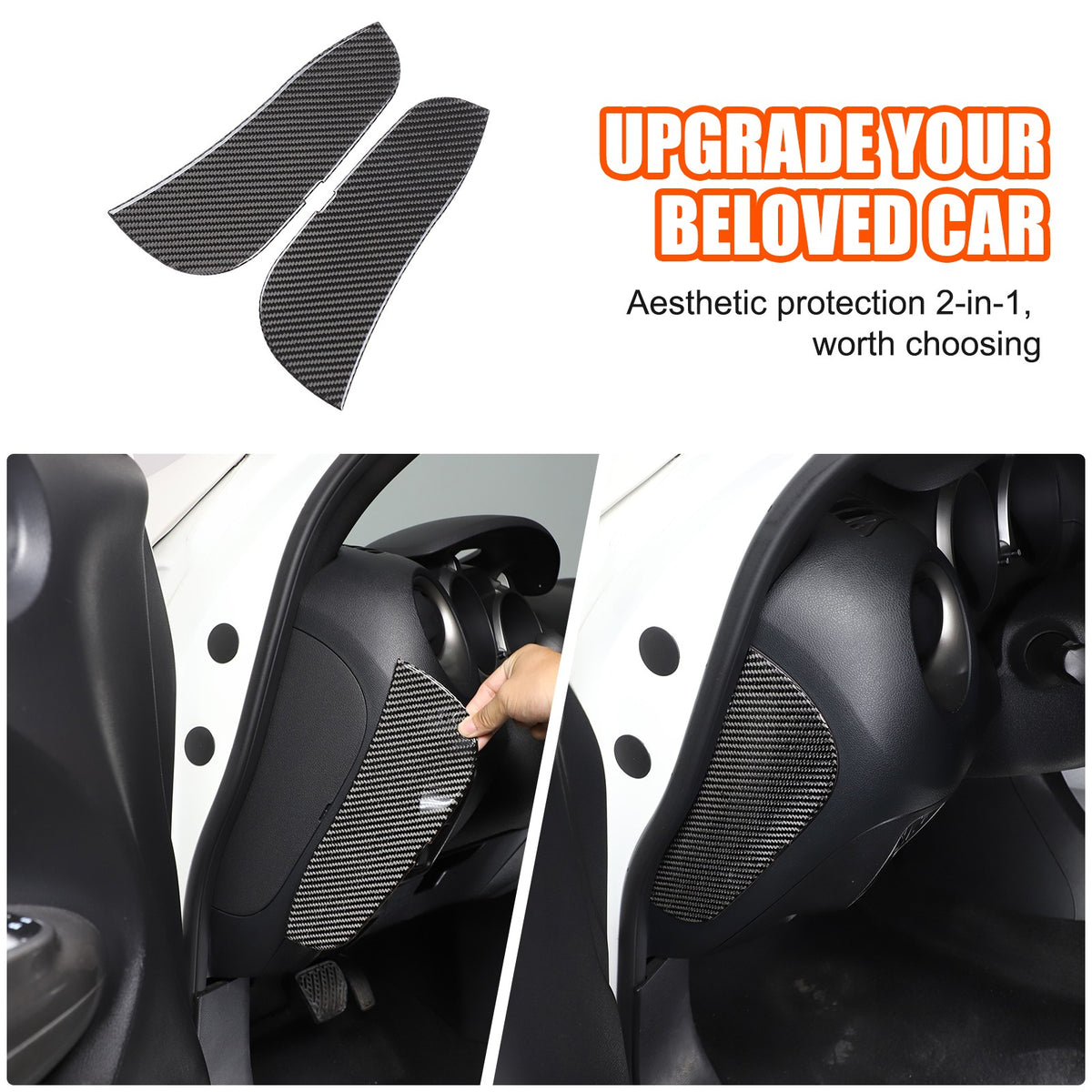 Soft Carbon Fiber Interior Center Console trim Sticker For Nissan Juke 2011-2019 158