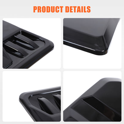 Glossy Black Hood Engine Air Vent Cover Trim For Toyota Tacoma 2015-2022 US 12
