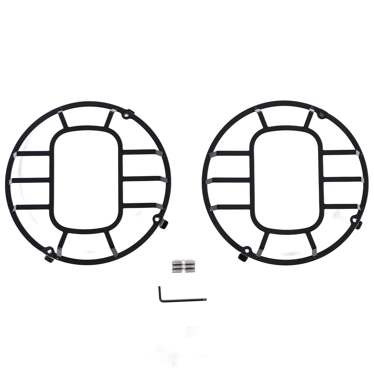 Front Lamp Headlight Cover Guard Net Trim For Land Rover Defender L316 2004-19 24