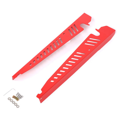 Red Alloy Engine Bay Side Reinforcement Plate Trim For Subaru WRX VA 2015-2021 5