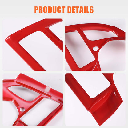 Sport Red ABS Center Console Air Vent Trim Set For Corvette C7 2014-2019 24