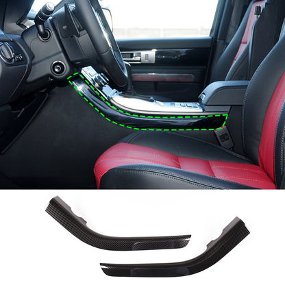 ABS Carbon Fiber Center Gear Shift Side Trim For Range Rover Sport 2010-13 12