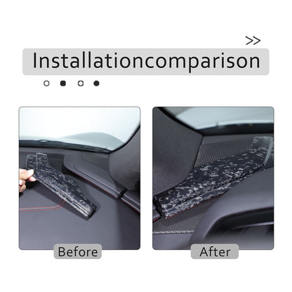 Forged Carbon Fiber Center Console Dashboard Cover Trim For Corvette C8 2020-26 17