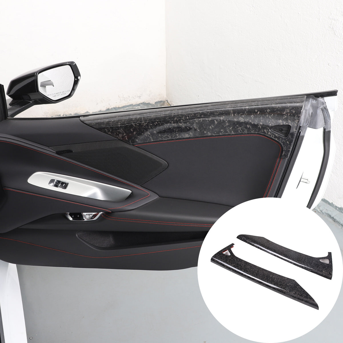 Forged Real Carbon Fiber Full Interior Set Cover Trim Kit For Corvette C8 20-25 - Variants 16-20 42