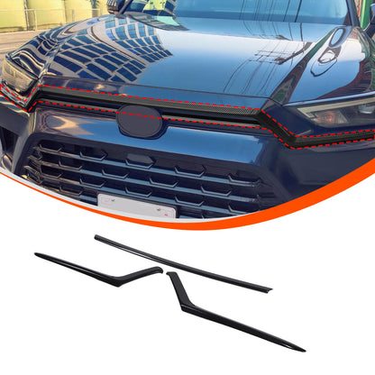 Glossy Black ABS Front Hood Trim Strip Trim For Toyota Grand Highlander 2024+ US 2