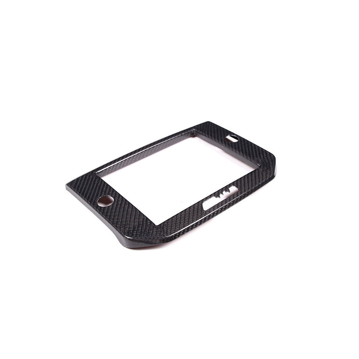 Real Carbon Fiber GPS Navigation Panel Cover Trim For Maserati Ghibli 2014-2015 4