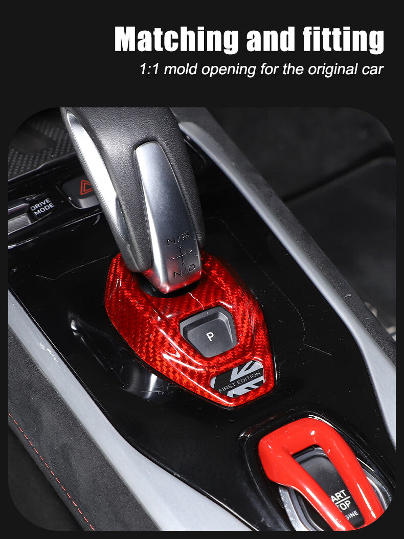 Red Real Carbon Fiber Interior Exterior Conosle Trim Cover For Lotus EMIRA 21-25 51