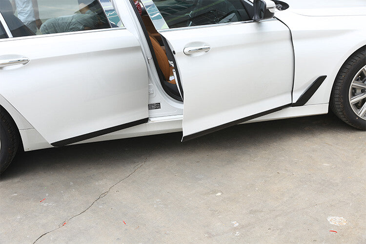 Glossy Black Door Body Side Molding Cover Trim For BMW 5 Series 2018-22 6