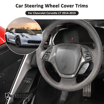 Real Carbon Fiber Interior Dashboard Trim Cover Decor Kit For Corvette C7 14-19 42