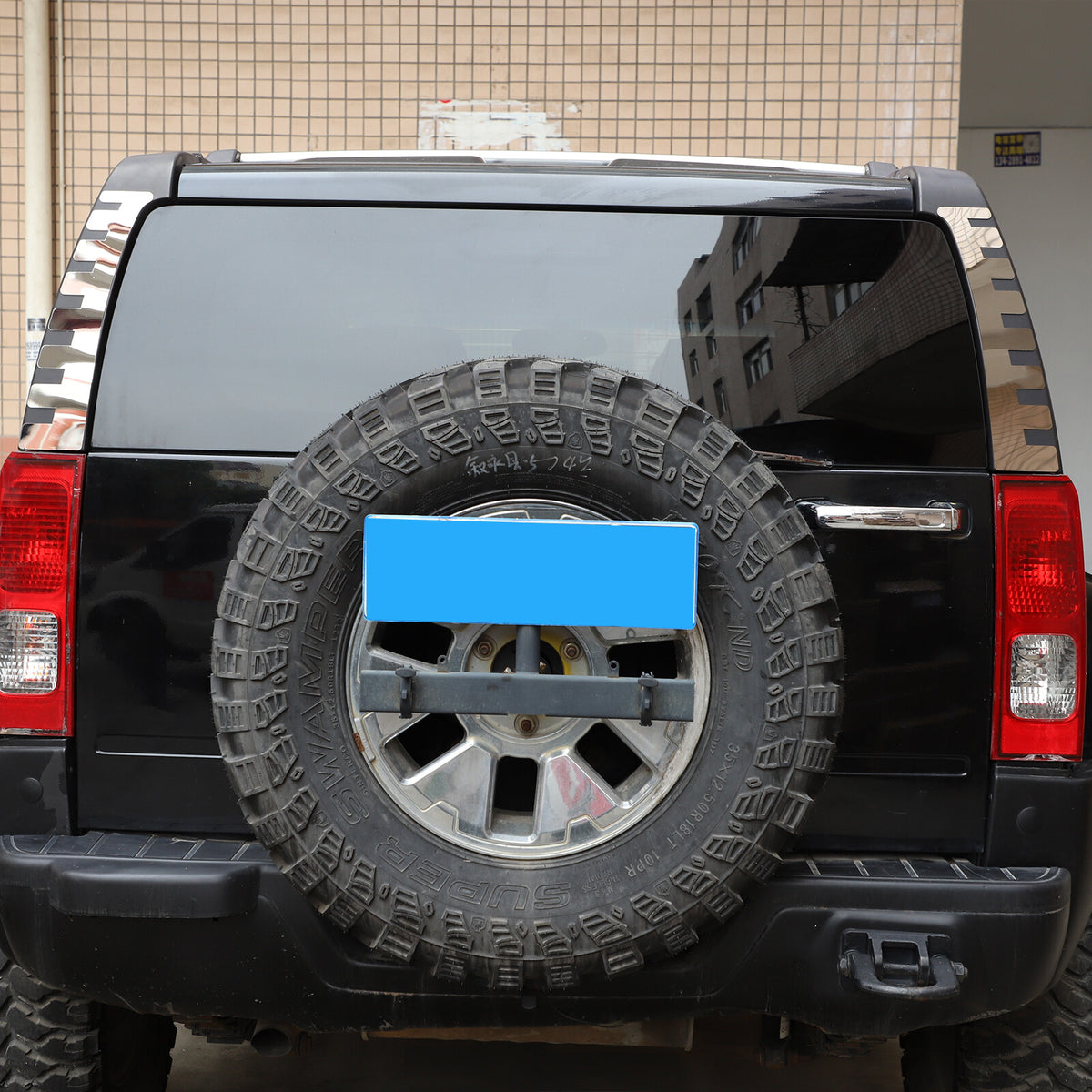 REAR UPPER PILLAR COVER TRIM GUARD STEEL FOR 2006-2010 HUMMER H3 US 5