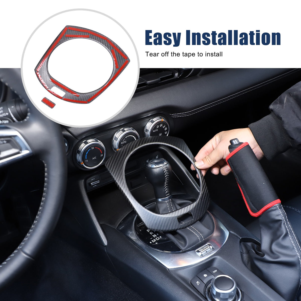 Matte Real Dry Carbon Fiber Interior Full Trim For Mazda MX-5 Miata 2016-2026 34