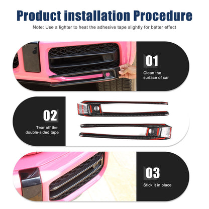 Real Carbon Fiber Front Fog Light Trim For Benz G-Class W463A W464 G63 AMG US 13