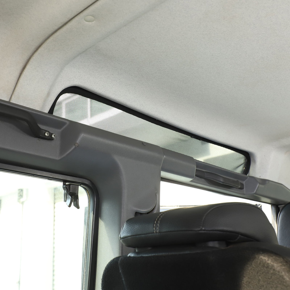 Black Memory Steel Sunroof Sunshade Cover For Land Rover Defender 2004-2018 13