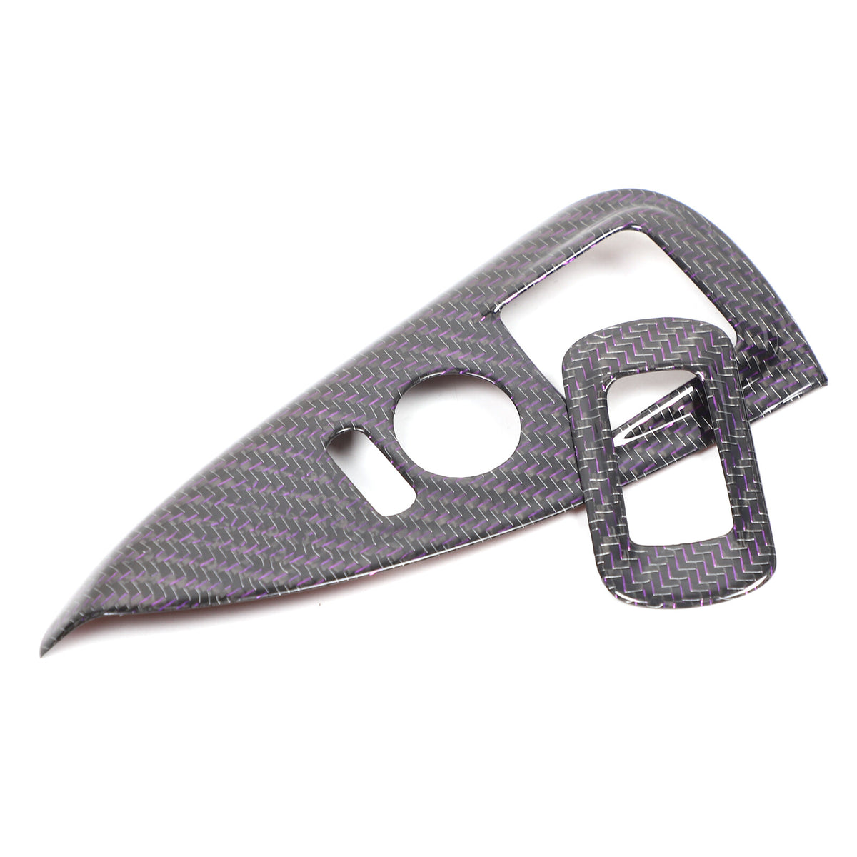 Real Carbon Fiber Window Lift Switch Button Trim Frame For Corvette C6 2005-2013 16