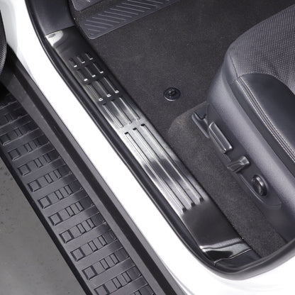 Black Interior Door Sill Guard Protector Cover For Toyota Land Cruiser LC250 US 20