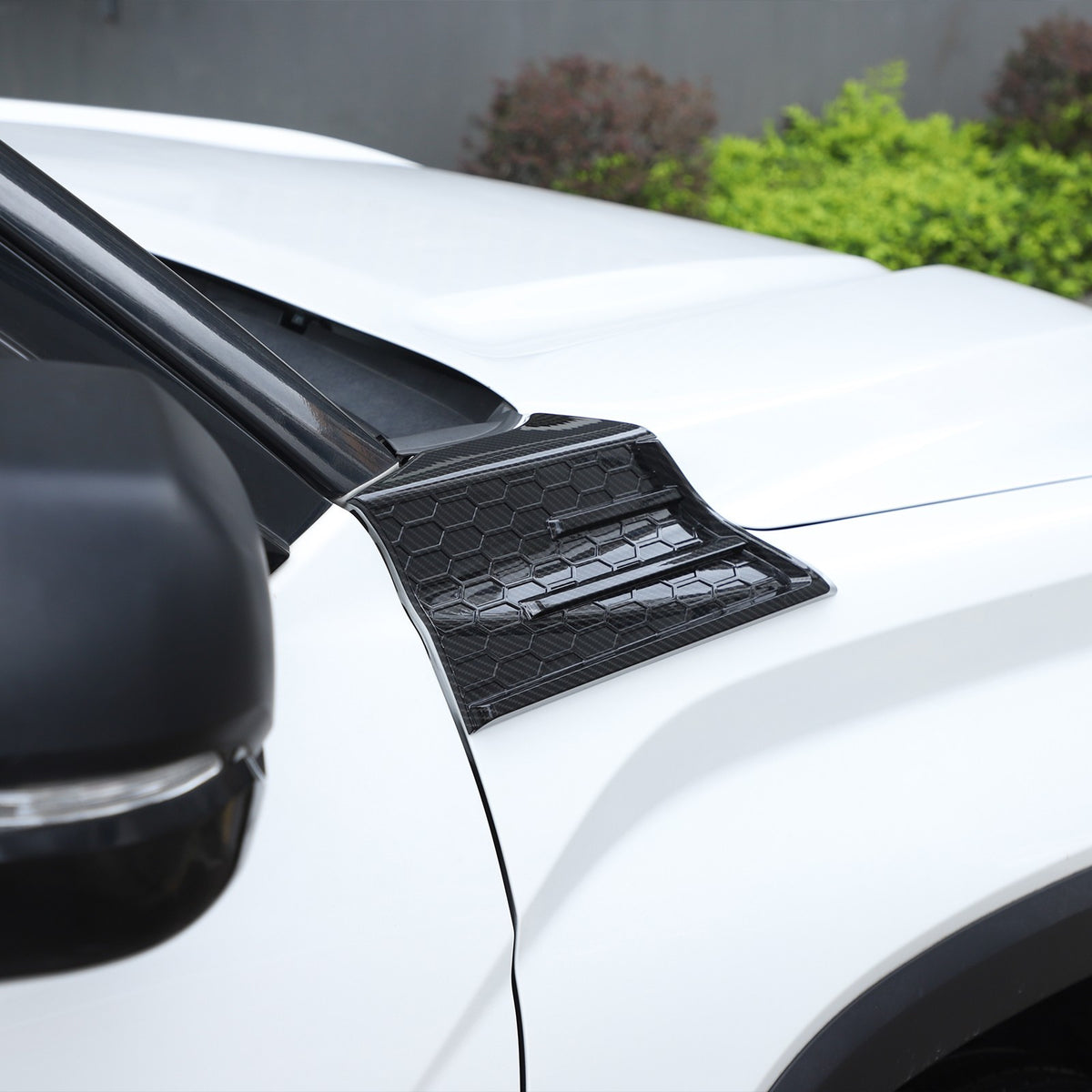 Carbon Fiber Style Fender Upper Decor Cover Trim For Toyota Tundra 2022+ 17
