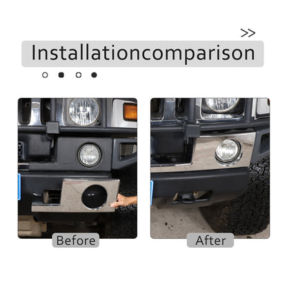 Chrome Front Bumper & Side Cover Trim Kit For Hummer H2 SUV SUT 2003-2009 US 5