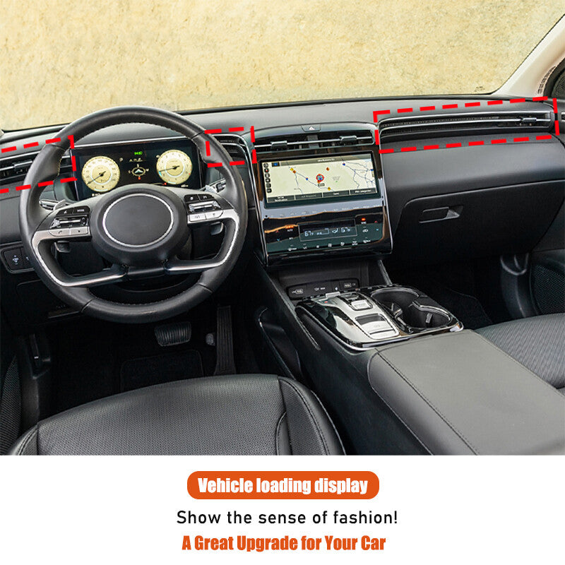 Interior Dashboard Center Console Air Vent Trim Cover For Hyundai Santa Cruz 22+ 19