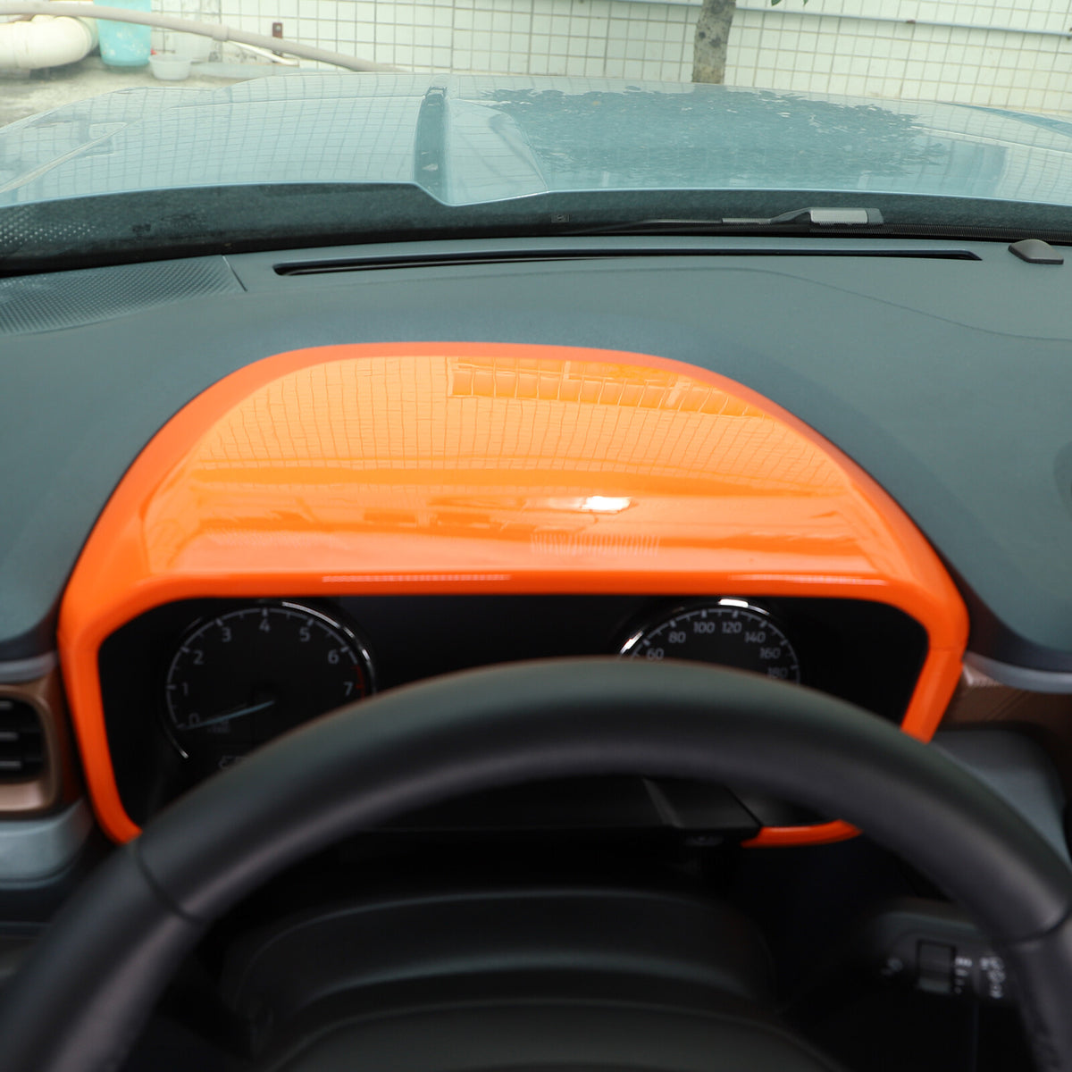 For Ford Maverick 2022-2023 Orange Dashboard Instrument Panel Frame Cover Trim 5