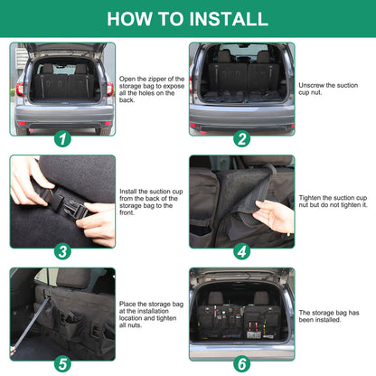 Rear Seat Backrest Hanging Bag Trim for Honda Pilot 2016-2022 9