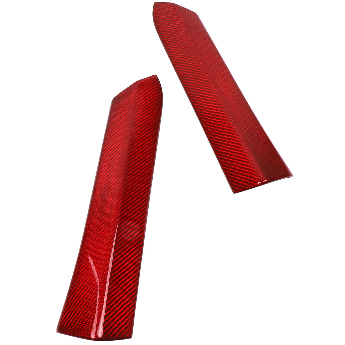 Red Real Carbon Fiber Gear Shift Side Panel Trim For Subaru WRX VB AT 2022+ 9