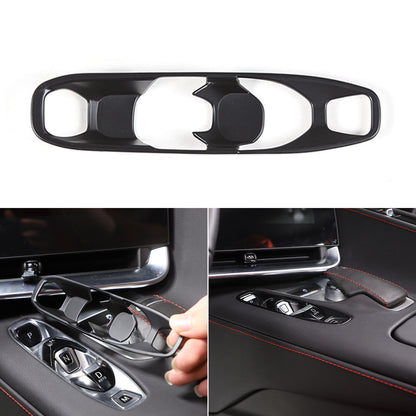 Matte Black ABS Full Interior Set Cover Trim Kit For Corvette C8 2020-25 - Styles 6-10 5