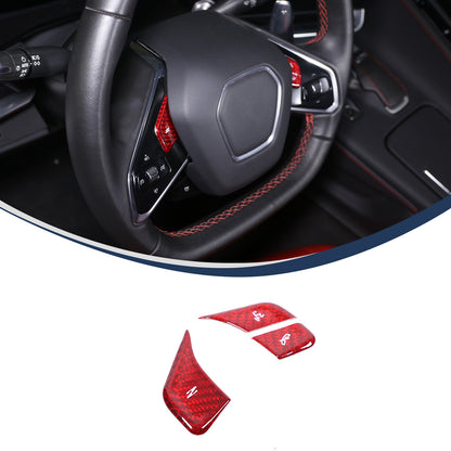 Red Real Carbon Fiber Interior Full Decor Cover Trim Kit for Corvette C8 2020-25 - Variants 26-30 4
