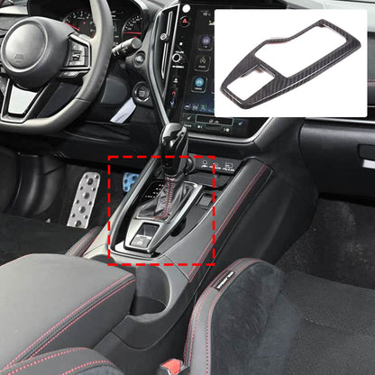Real Carbon Fiber Gear Shift Base Trim Cover For Subaru WRX VB AT 2022+ 12