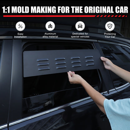 Alloy Rear Window Louver Shutter Cover Trim For Subaru Forester 4th SJ 13-18 US 21