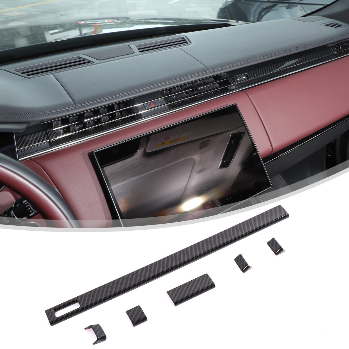 Carbon Fiber Dashboard Air Vent Side Trim For LR Range Rover Sport/Vogue 23+ US 19
