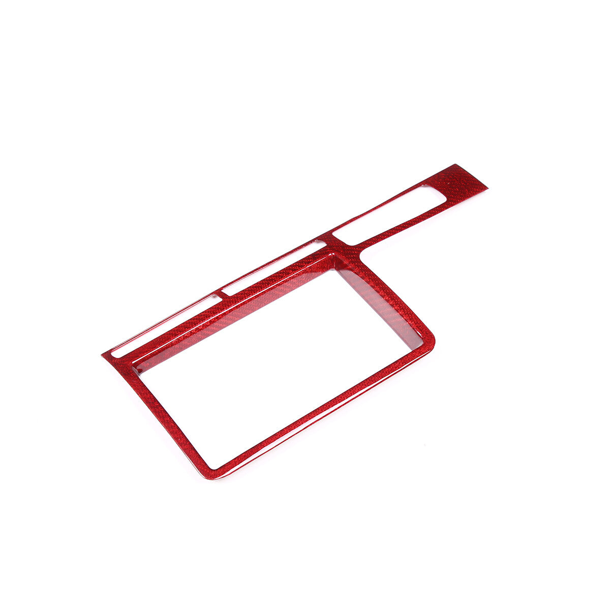 Red Carbon fiber Central Navigation Panel Cover trim For Nissan GTR R35 08-16 7