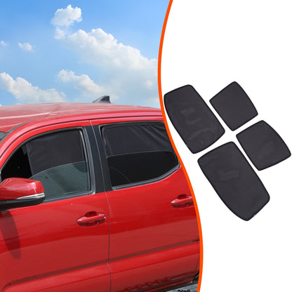 Front Rear Window Sun Shade Cover Mesh Shield Screen For Toyota Tacoma 2016-2022 13