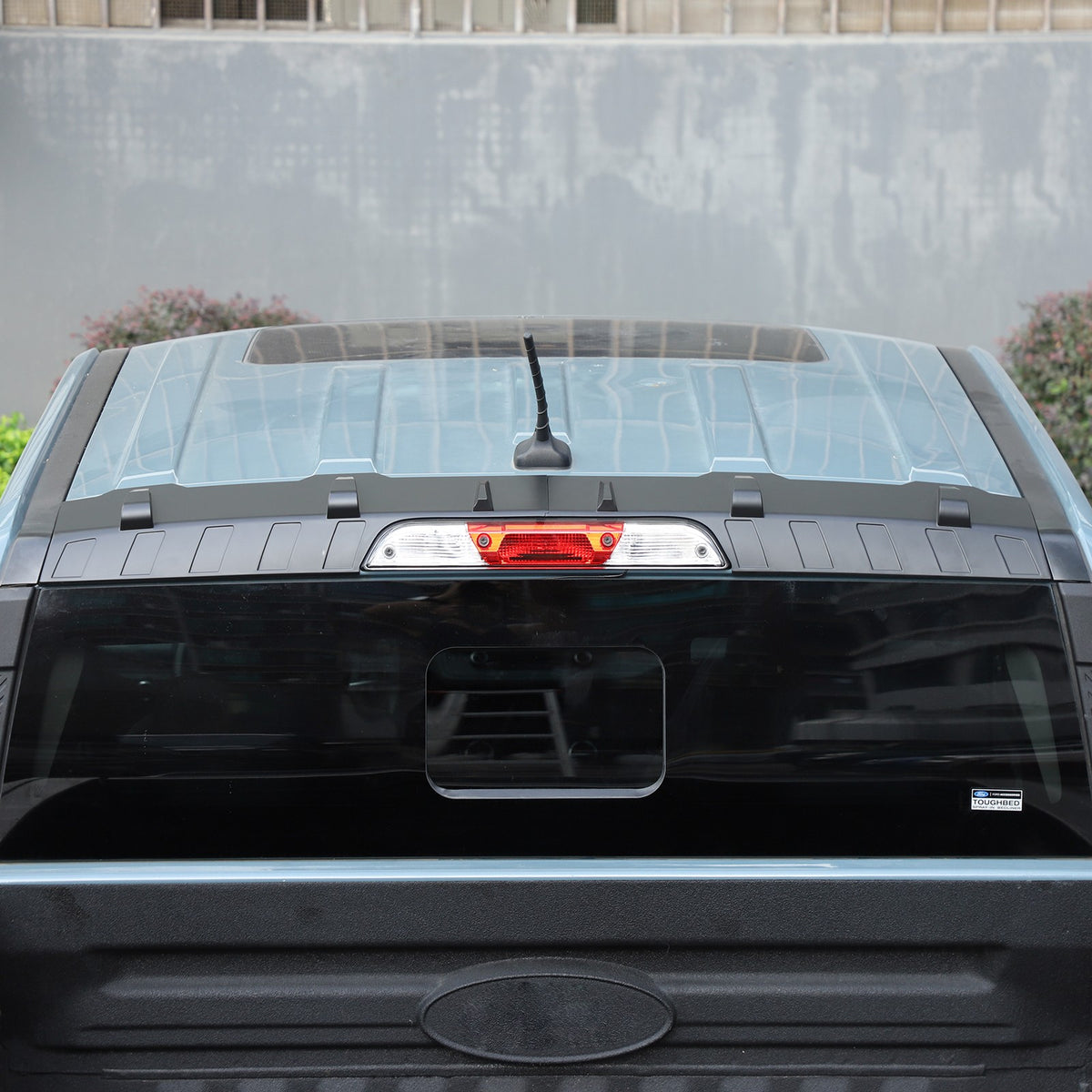 Matte Black ABS Roof Rear Spoiler Trim For Ford Maverick 2022+ 7