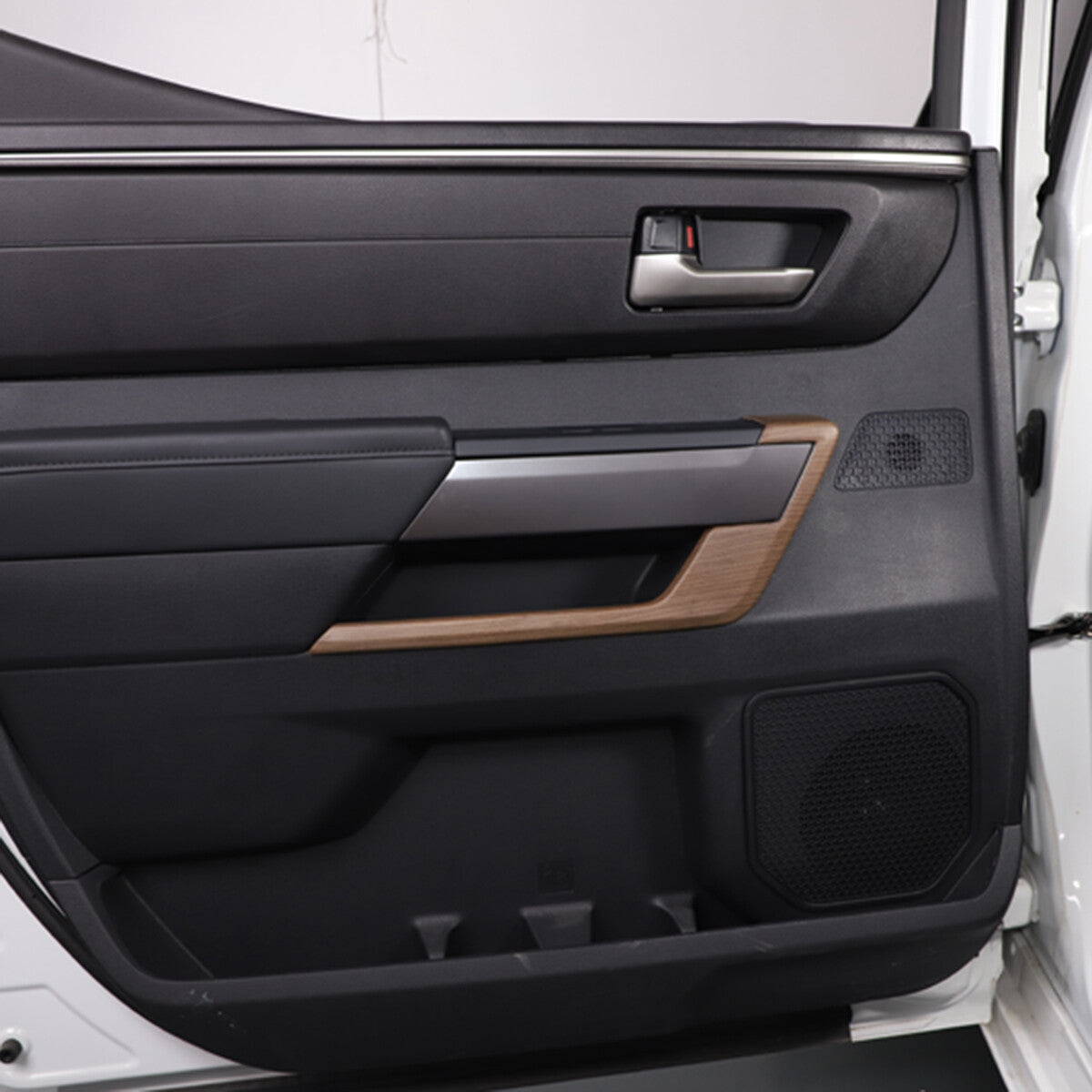 Pear Wood Interior L Strip Door Panel Trim For Toyota Tundra Sequoia 2022-26 US 5