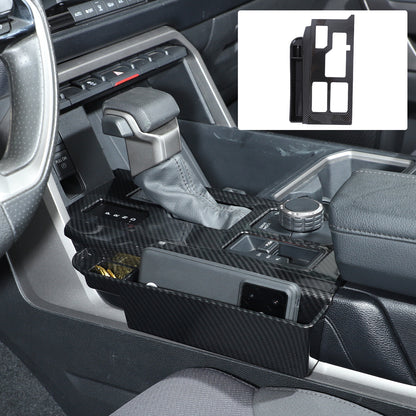 Carbon Center Console Gear Shift Panel Storage Box For Toyota Tundra/Sequoia 22+ 22