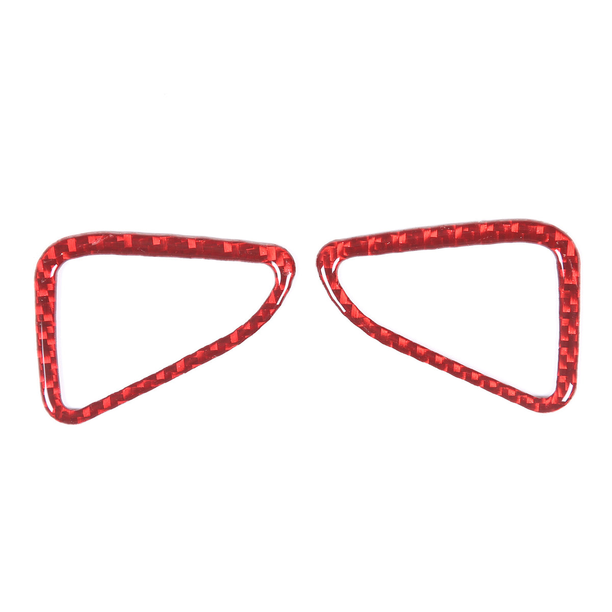 Red Soft Carbon Fiber Interior Decor Trim Kit Cover Set For Corvette C8 20-25 97