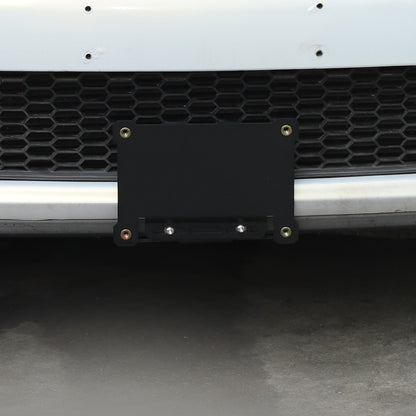 Front Bumper Tow Hook License Plate Mount Bracket For Fiat 500 2007+ US 6