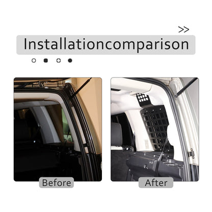 Rear Side Window MOLLE Storage Flank Panel For Land Rover Discovery LR3 / LR4 3