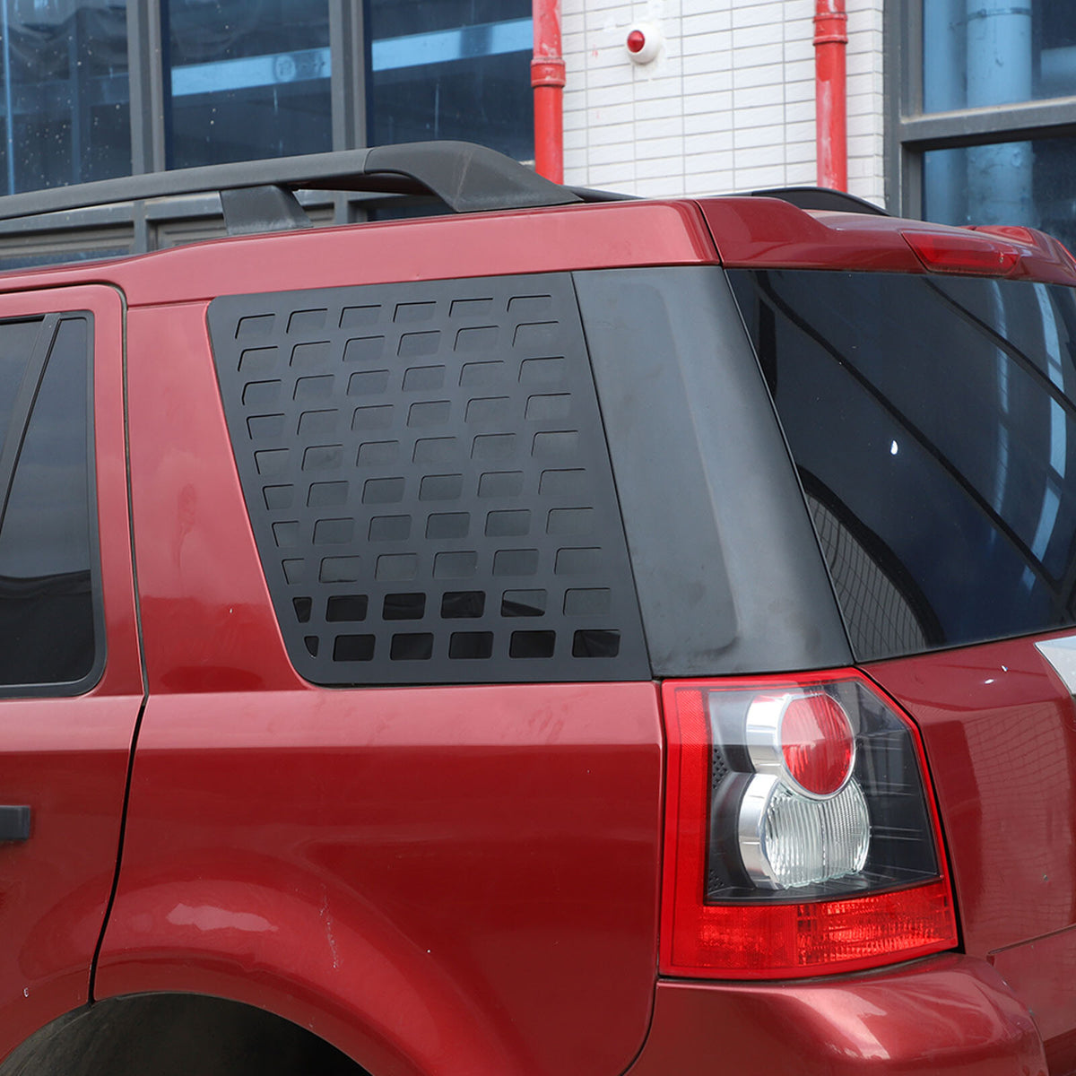 Alloy Tailgate side window honeycomb panel Trim For LR Freelander 2 LR2 07-15 5