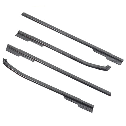 ABS Carbon Fiber Exterior Window Bottom Sill Trim For Ford Maverick 22-24 US 4