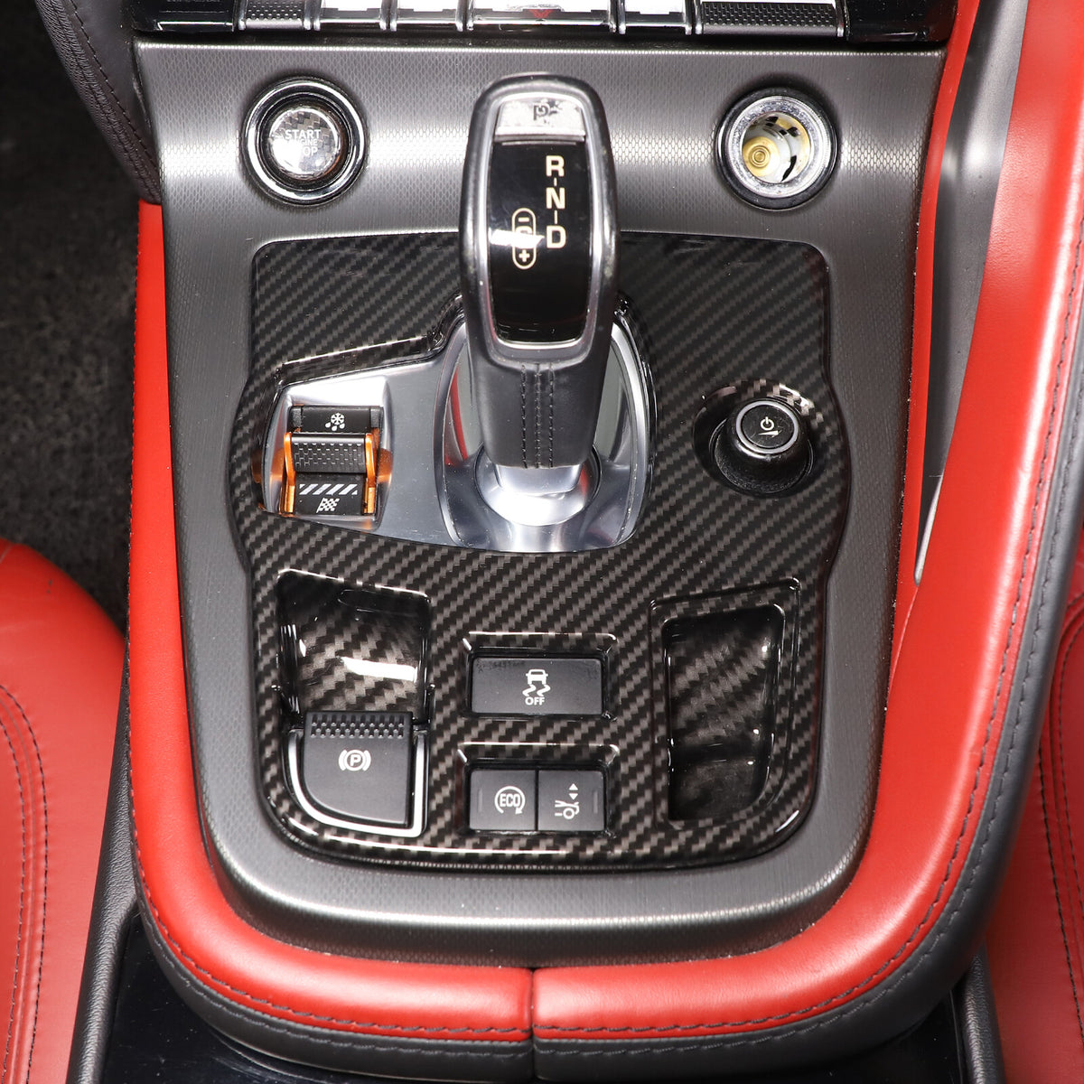 ABS Carbon Fiber Interior Full Set Cover Trim Kit For Jaguar F-type X152 2013-25 - Styles 11-15 15