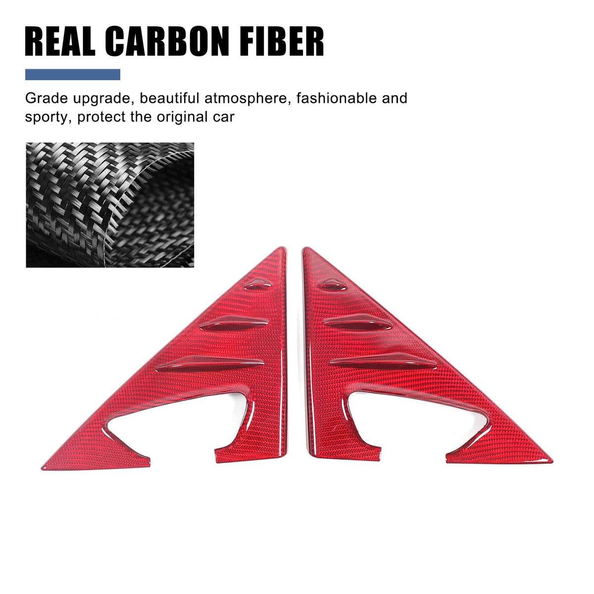 Red Real Carbon Fiber Interior Exterior Conosle Trim Cover For Lotus EMIRA 21-25 174