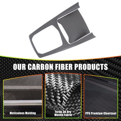 Matte Real Carbon Fiber Center Console Panel Trim For BMW X5 G05/X7 G07 2019-22 4